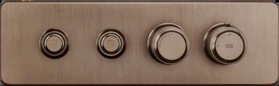 Смеситель для душа 65222 708 Gessi Hi-fi МЕДНЫЙ МАТОВЫЙ PVD