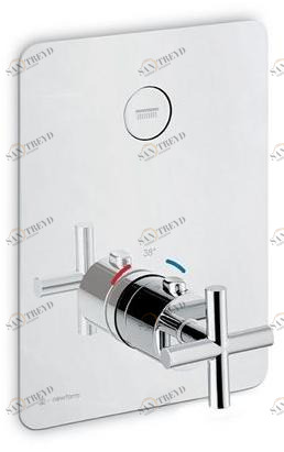 newform Смеситель для душа встраиваемый термостатический с переключателем Blink sun-id-1407372