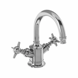Смеситель для раковины, 1 отв, ручки - крестики, хром [ARC14 CHR] Arcade Burlington ARC14 CHR