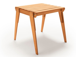 Квадратный стол из тикового дерева