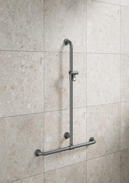 801.35B440 Поручень для душа с выдвижным держателем для душа HEWI Edition matt | Polyamid  - Вид №5