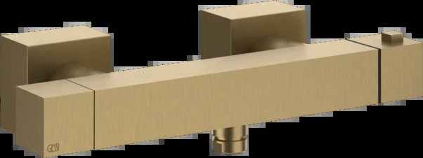Смеситель для душа 19431 726 Gessi Rettangolo k ТЕПЛАЯ БРОНЗА BR. PVD