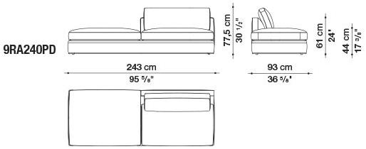 B&B Italia Модульный угловой диван из ткани Richard sun-id-1472345 - Вид №33