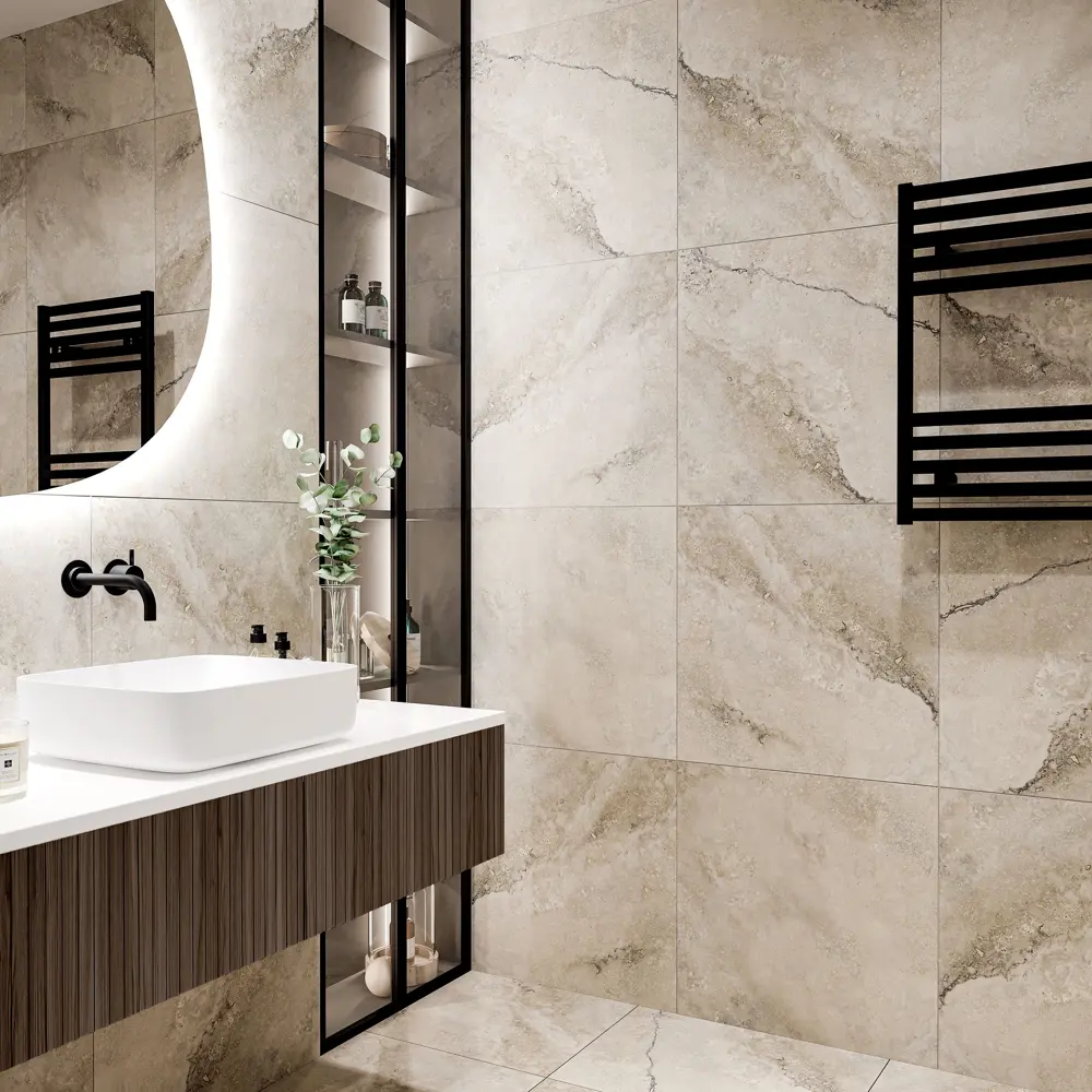 Глазурованный керамогранит Culto Stone Honey 60x60 см 1.44 м² матовый цвет бежевый коричневый 89343336 STLM-2203110 - Вид №4