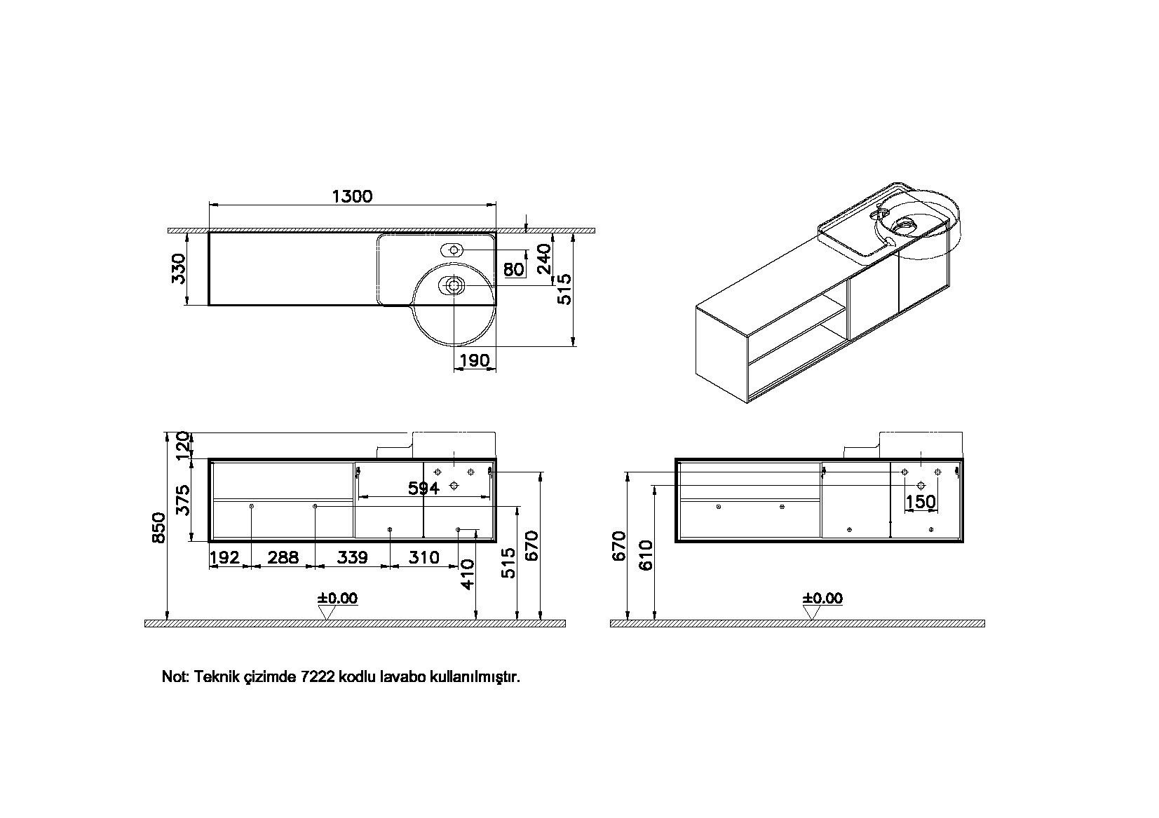 62425 Раковина Vitraglobal Voyage - Вид №1