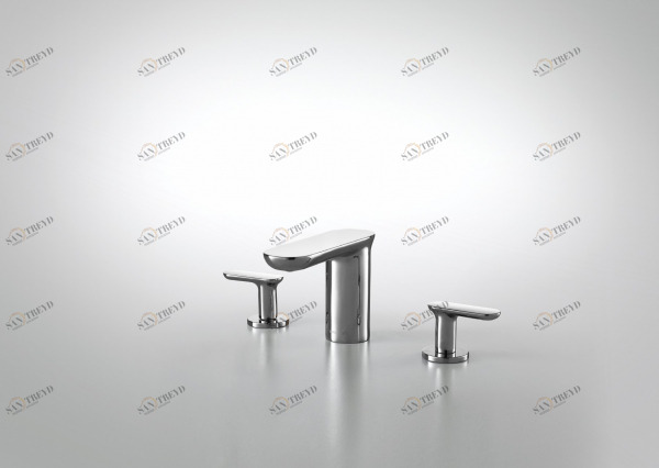 Смеситель для умывальника  на три отверстия GINA F265104C bravat