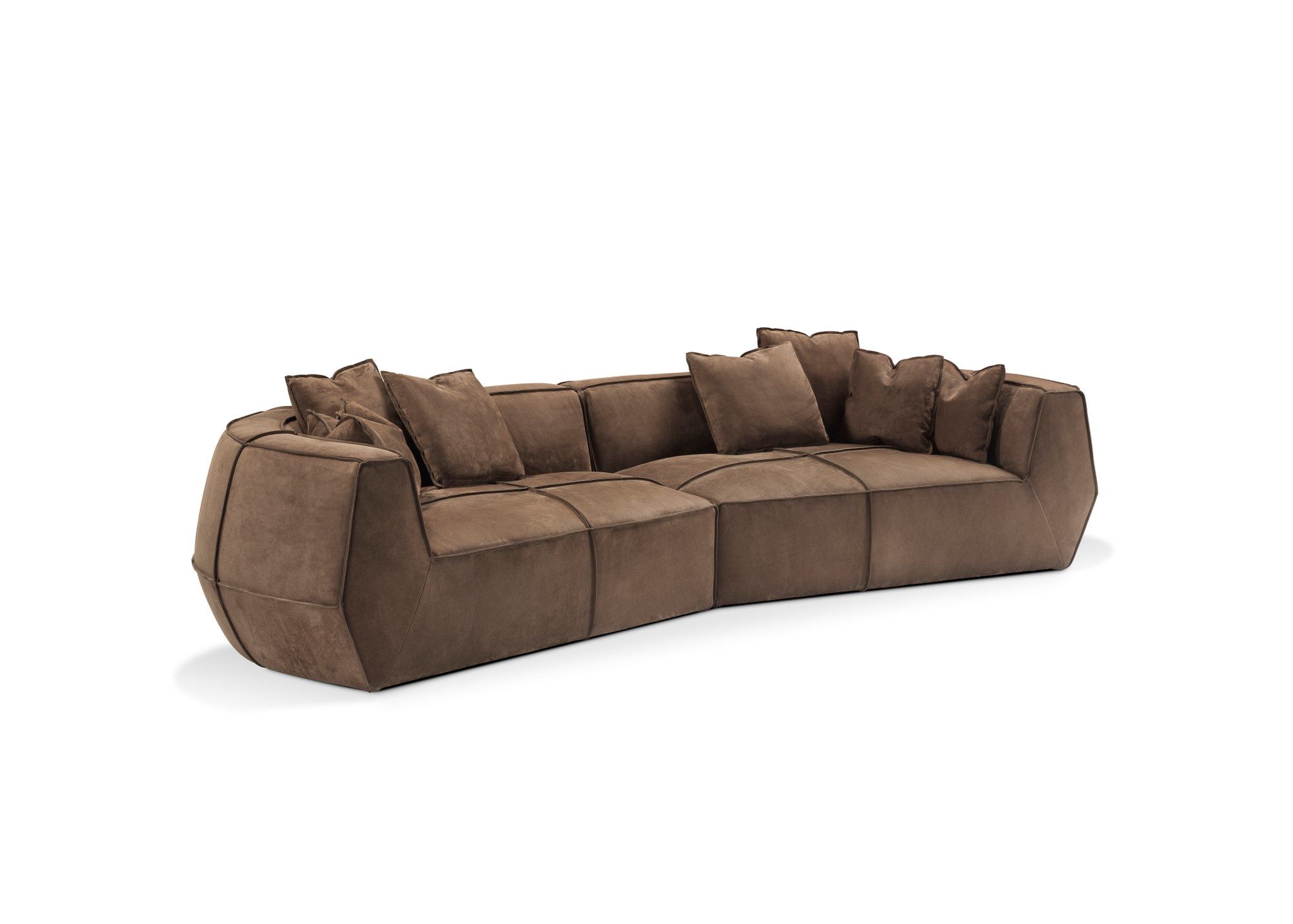 Кожаный изогнутый диван GHIDINI1961 Infinito ARCH-00089399 - Вид №16