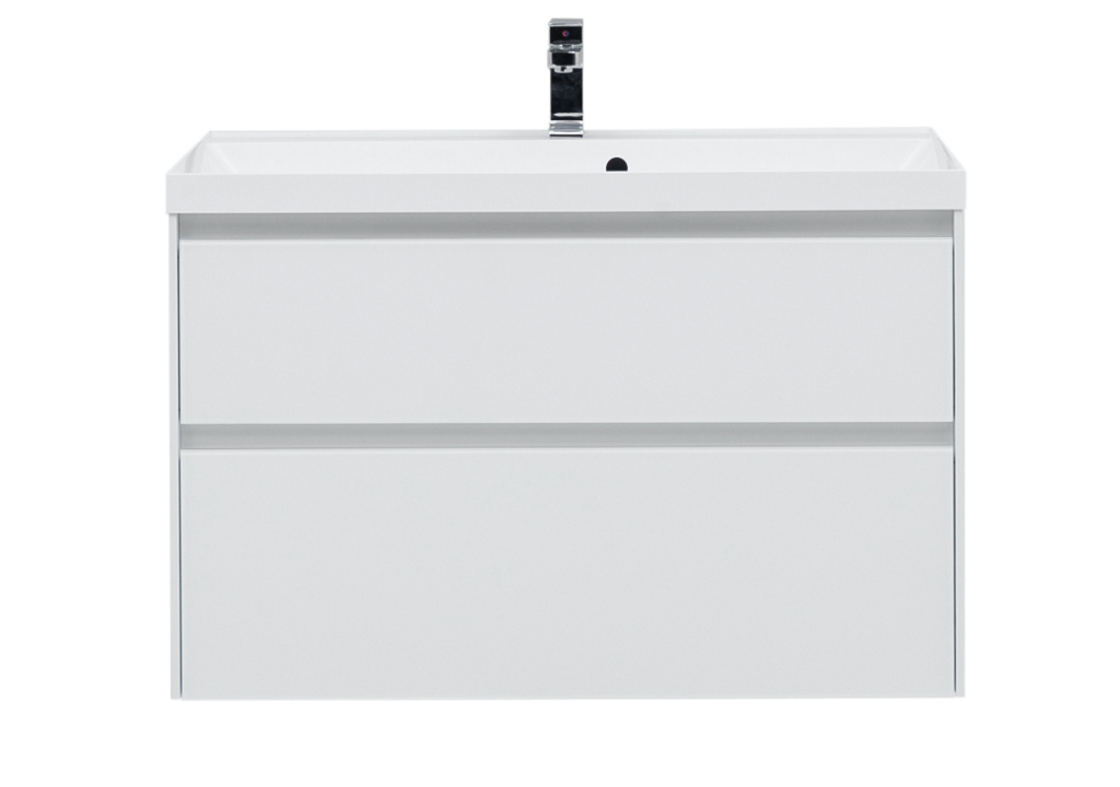 Мебель для ванной Aquanet Гласс 100 белый 0240468 - Вид №5