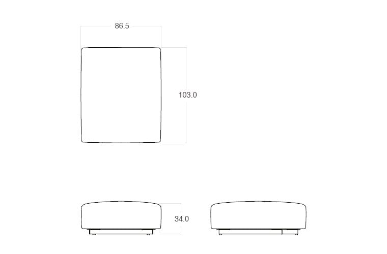 Ткань сад диван TRIBÙ узлы ARCH-00077671 - Вид №23