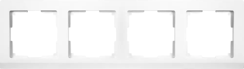 Рамка Werkel Stark для 4 розеток — серебристый акцент вашего интерьера 82125380