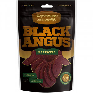 ПР0049161 Лакомство для собак Black angus карпаччо 50г ДЕРЕВЕНСКИЕ ЛАКОМСТВА