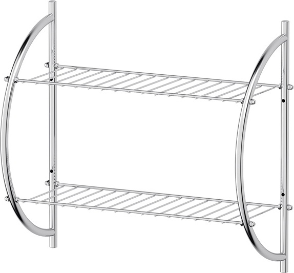 GHI 222 Полка металлическая 2-х ярусная 52,5 cm SORCOSA Plain