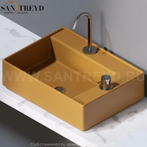 L640133 Накладная раковина на столешницу  прямоугольная A. e T. Italia Fly