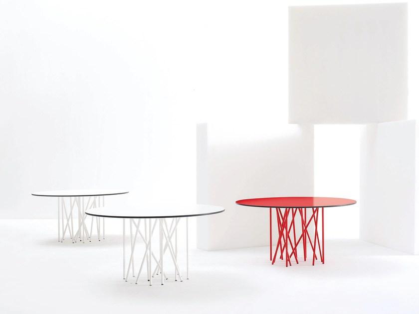 arflex Низкий круглый лакированный журнальный столик Octopus sun-id-1475000 - Вид №1