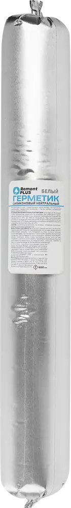 86408713 Герметик силиконовый Remont PLUS нейтральный белый 600 мл STLM-0068811