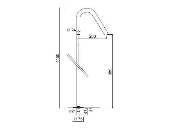 Напольная дозирующая насадка для умывальника Rubinetteria Giulini My Future Deluxe ARCH-00095968 - Вид №2