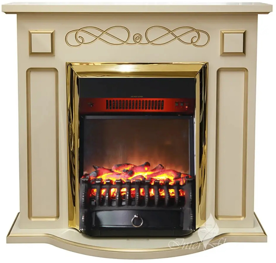 90707276 Каминокомплект Inter Flame Аспен + Fobos Brass (BLT-999B-5/Brass) 1700Вт STLM-0347883