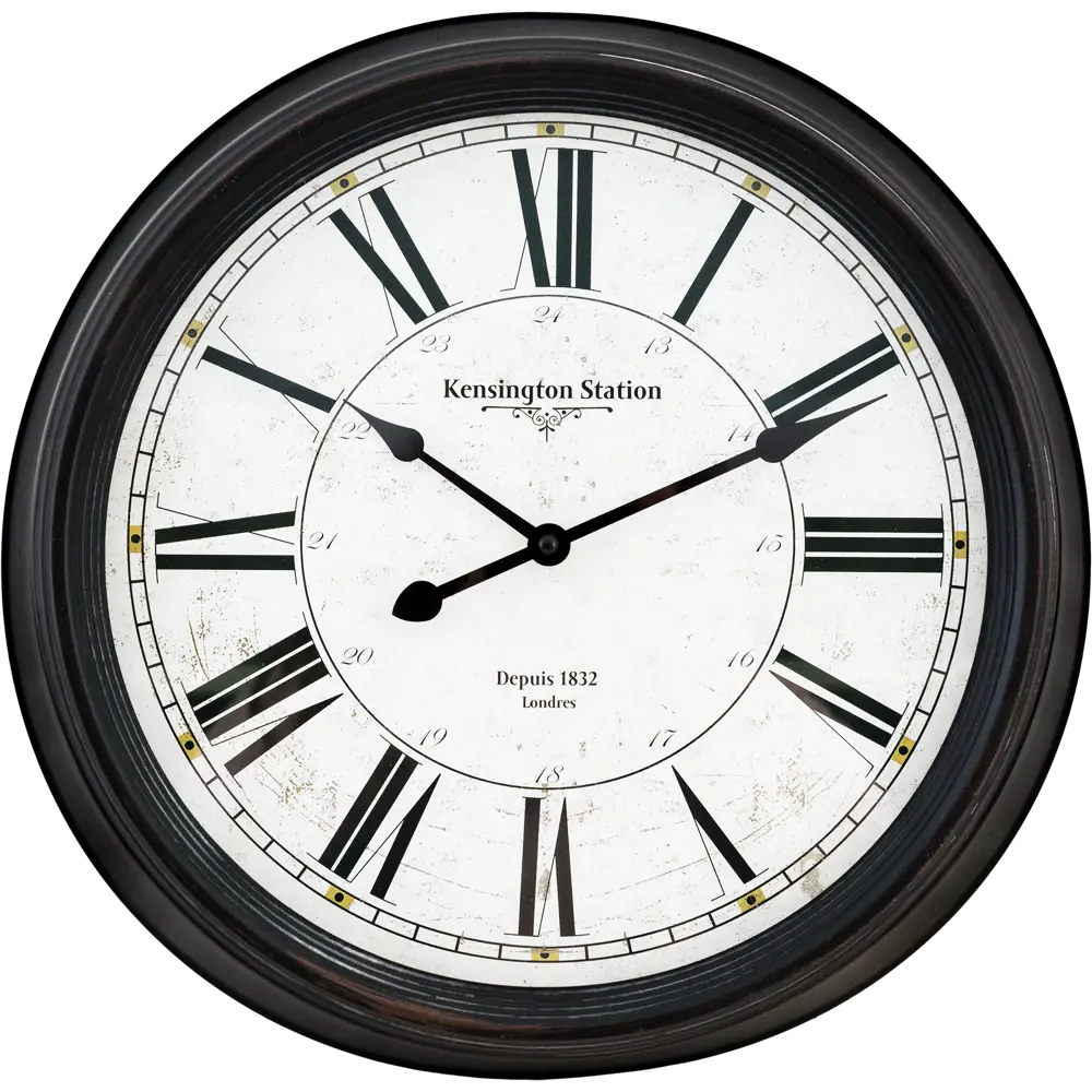 Часы настенные  Atmosphera цвет чёрный D38 см металл Romance STLM-2106742