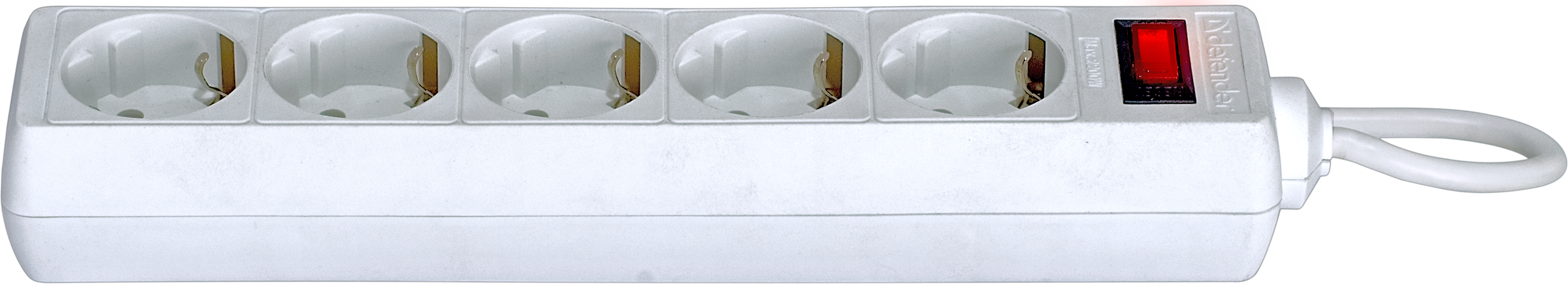 99481 Surge protector es 1.8 1,8m, white, 5 outlets Defender Santreyd  - Вид №1