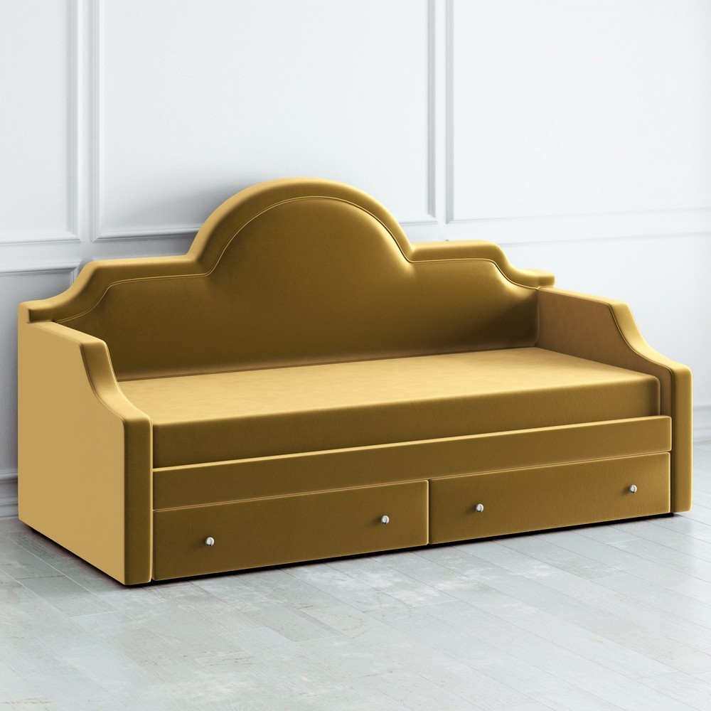 Диван-кровать детский с 2 выдвижными ящиками 90х190 см золотой DayBed KREIND DAYBED 00-3880011 Разноцветный Santreyd  - Вид №1