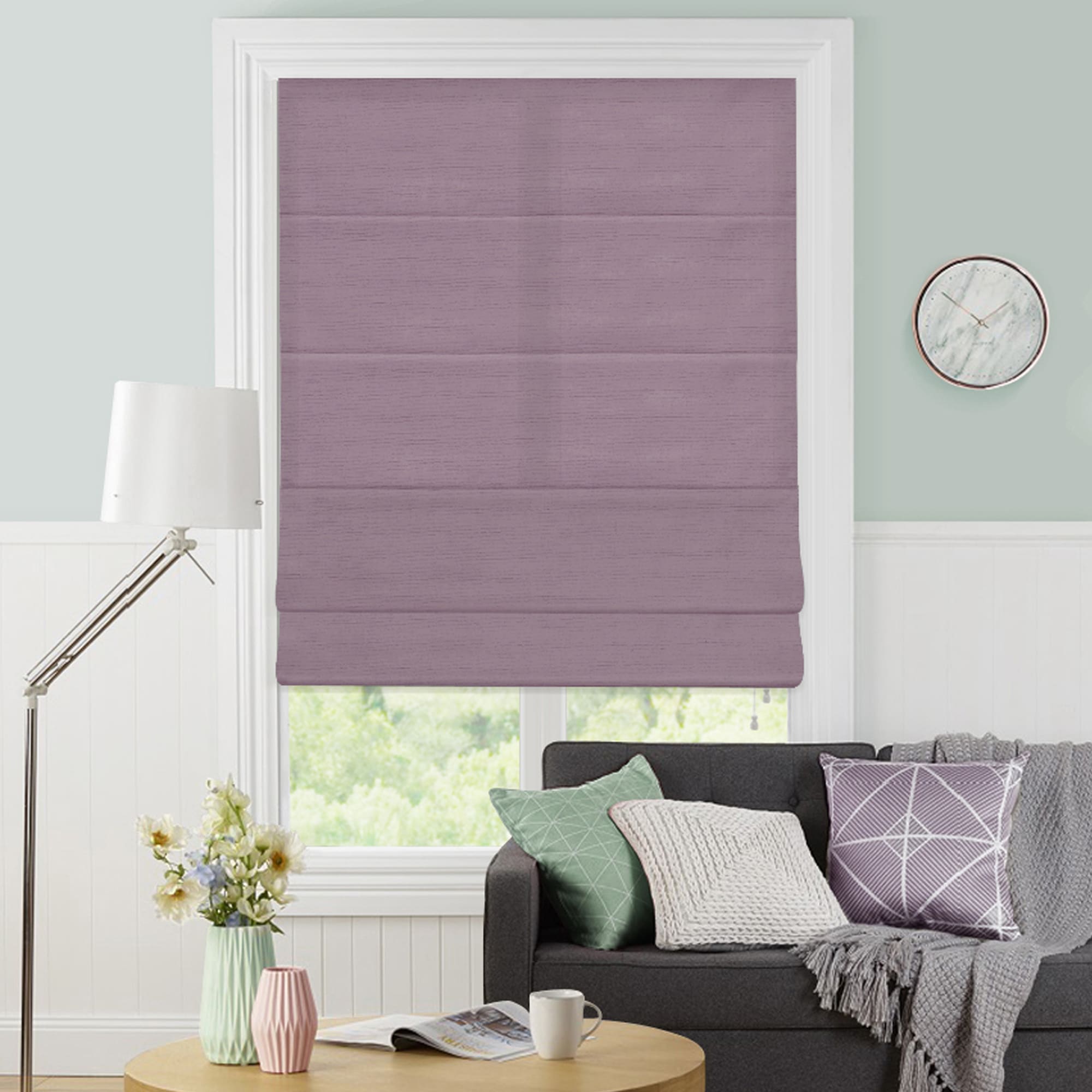 82024950 Штора римская «Лея», 140х175 см, цвет сиреневый Santreyd  - Вид №4