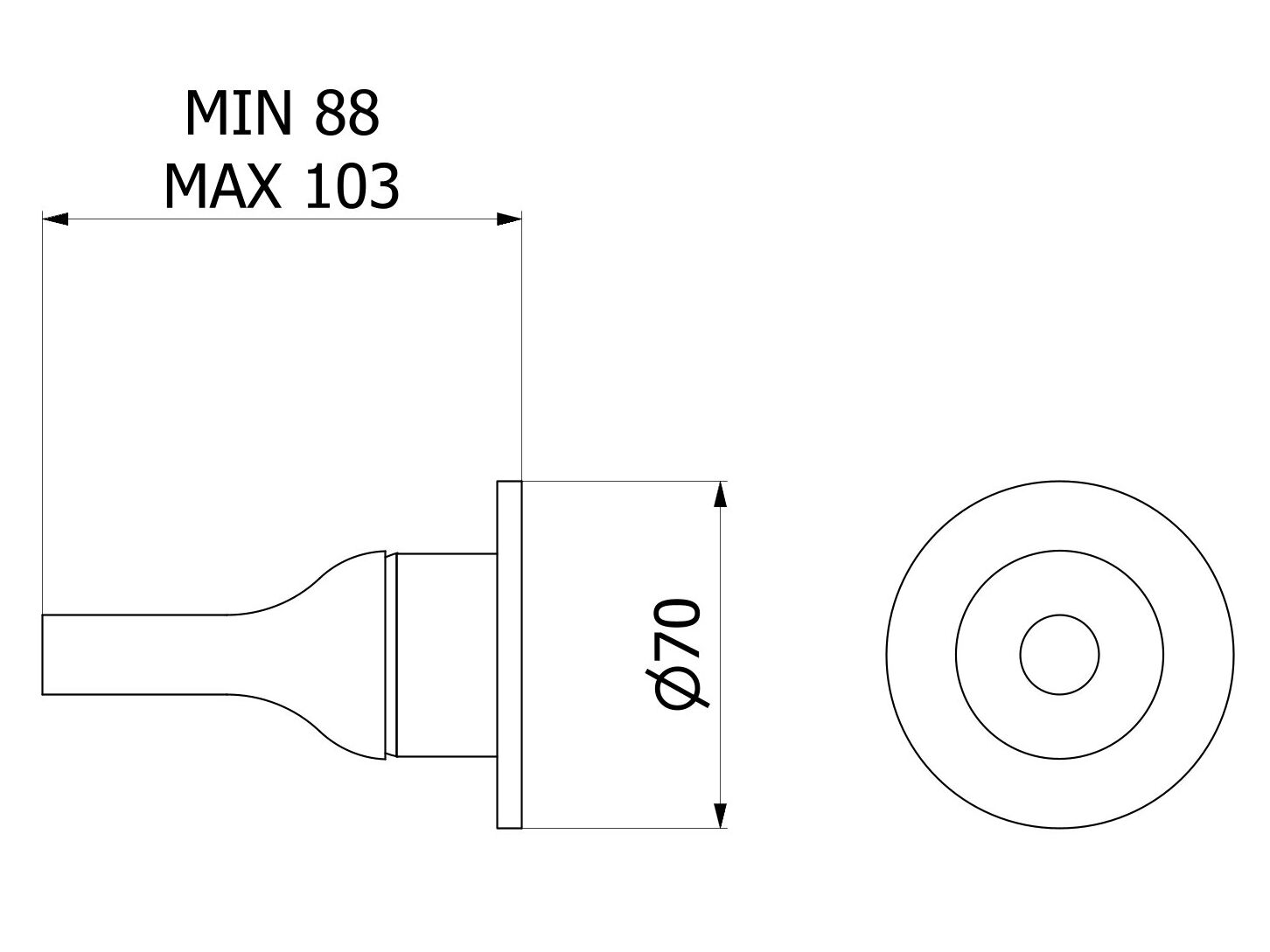 Настенный пульт дистанционного управления для умывальника IB Batlò ARCH-00084580 - Вид №2