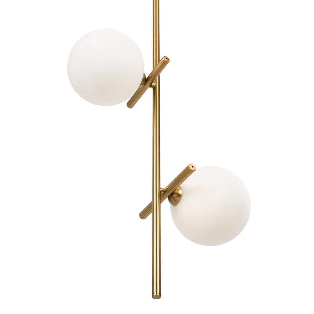 Freya Blossom - подвесной светильник с двумя стеклянными шарами в латунном исполнении 89389955 STLM-1564402 - Вид №6