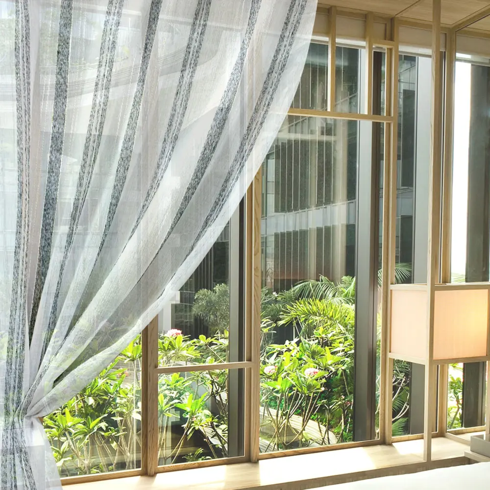 Тюль на ленте «Натурель» 250х260 см цвет серый AMORE MIO STLM-2071530 - Вид №3