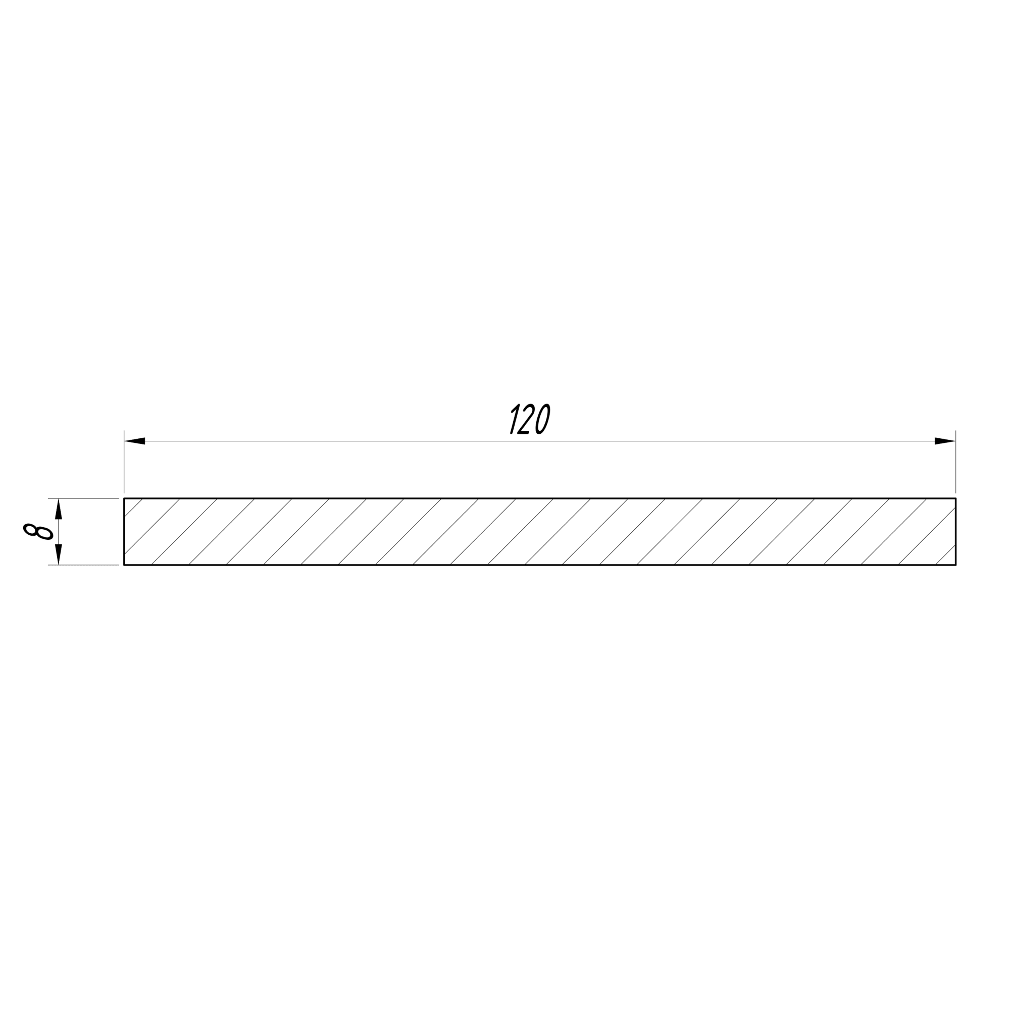82475215 Добор Verda 2070x120х8 мм ламинация цвет дуб венге Santreyd  - Вид №2
