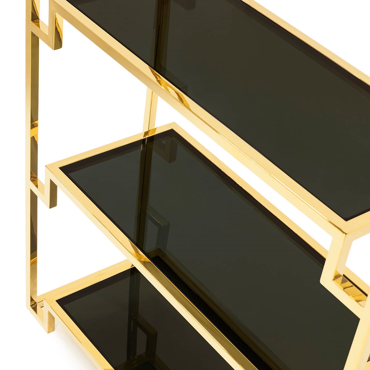 700434-93 ABHIKA ШКАФ HOLLY H230 90X32 BLACK/GOLD  - Вид №1