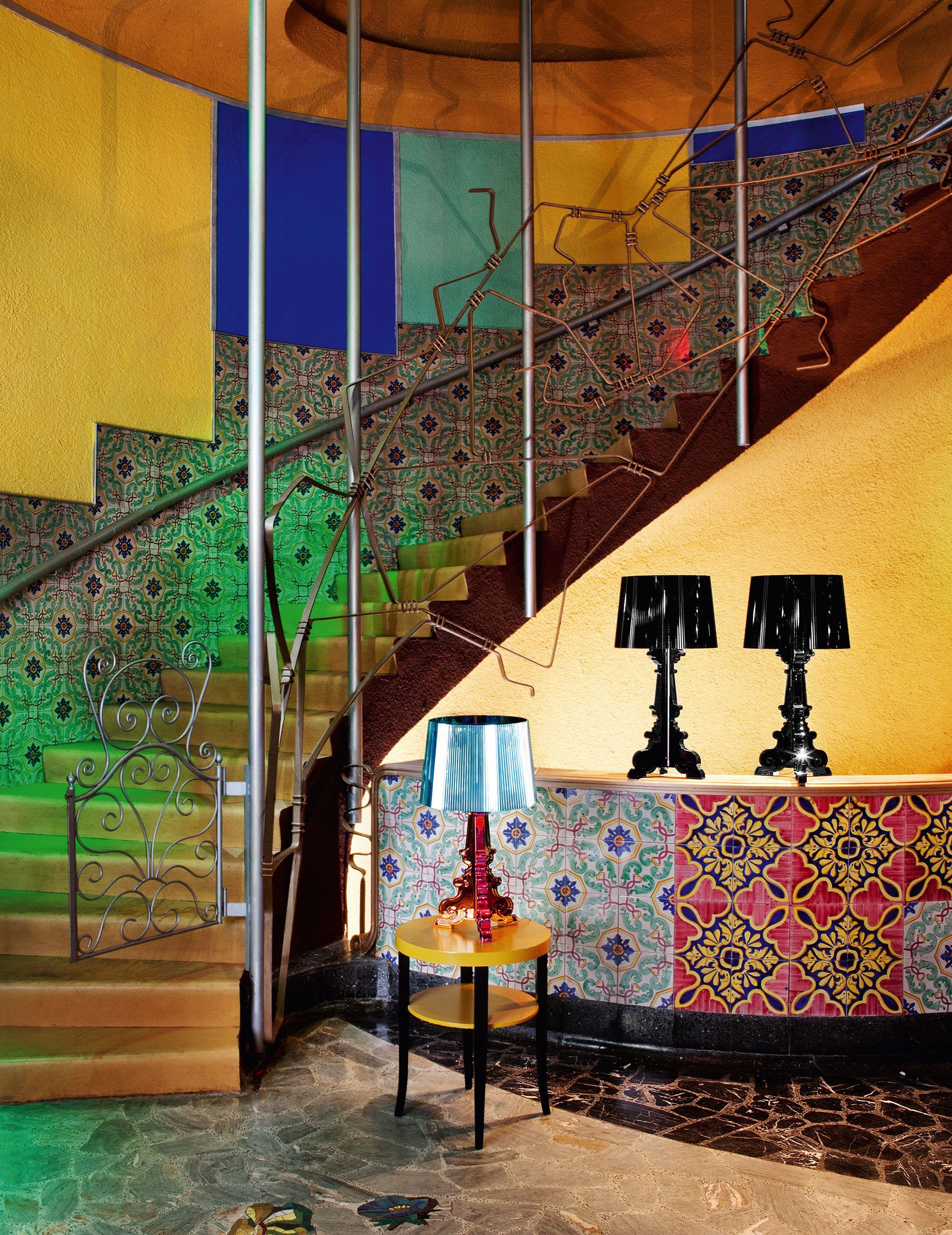 Поликарбонатная светодиодная настольная лампа с регулируемой яркостью Kartell BOURGIE ARCH-00127267 - Вид №31