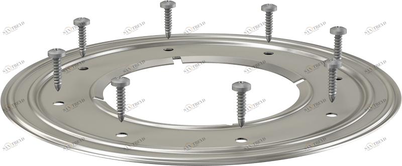 Фланец из нержавеющей стали, шурупы в комплекте ALCAPLAST APV0002