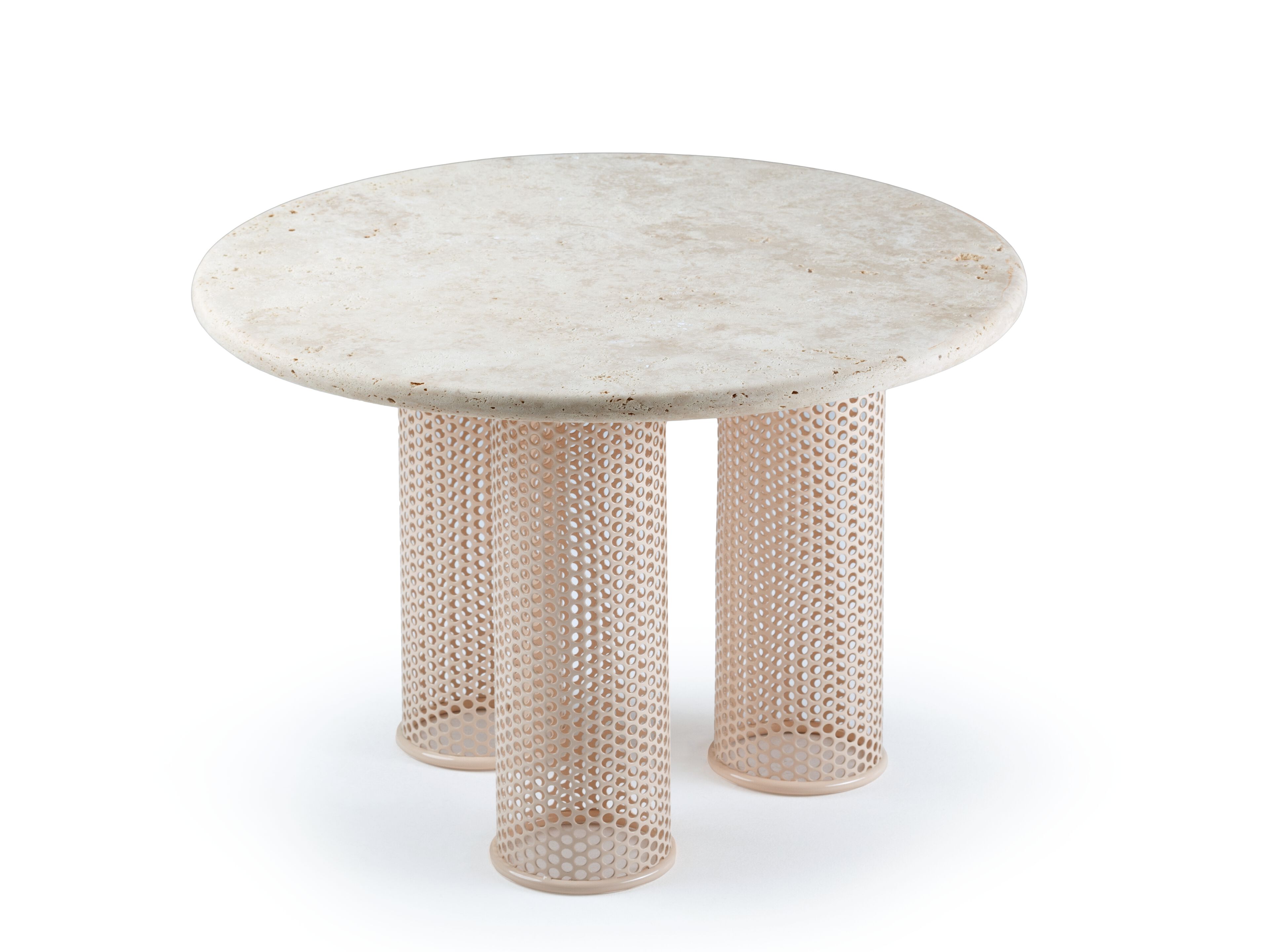 Мраморный низкий круглый журнальный столик Mambo Unlimited Ideas Ривьера ARCH-00050267