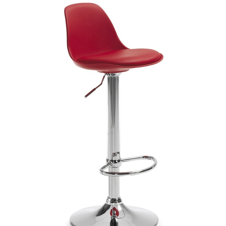 056349 Барный стул красный La Forma Orlando