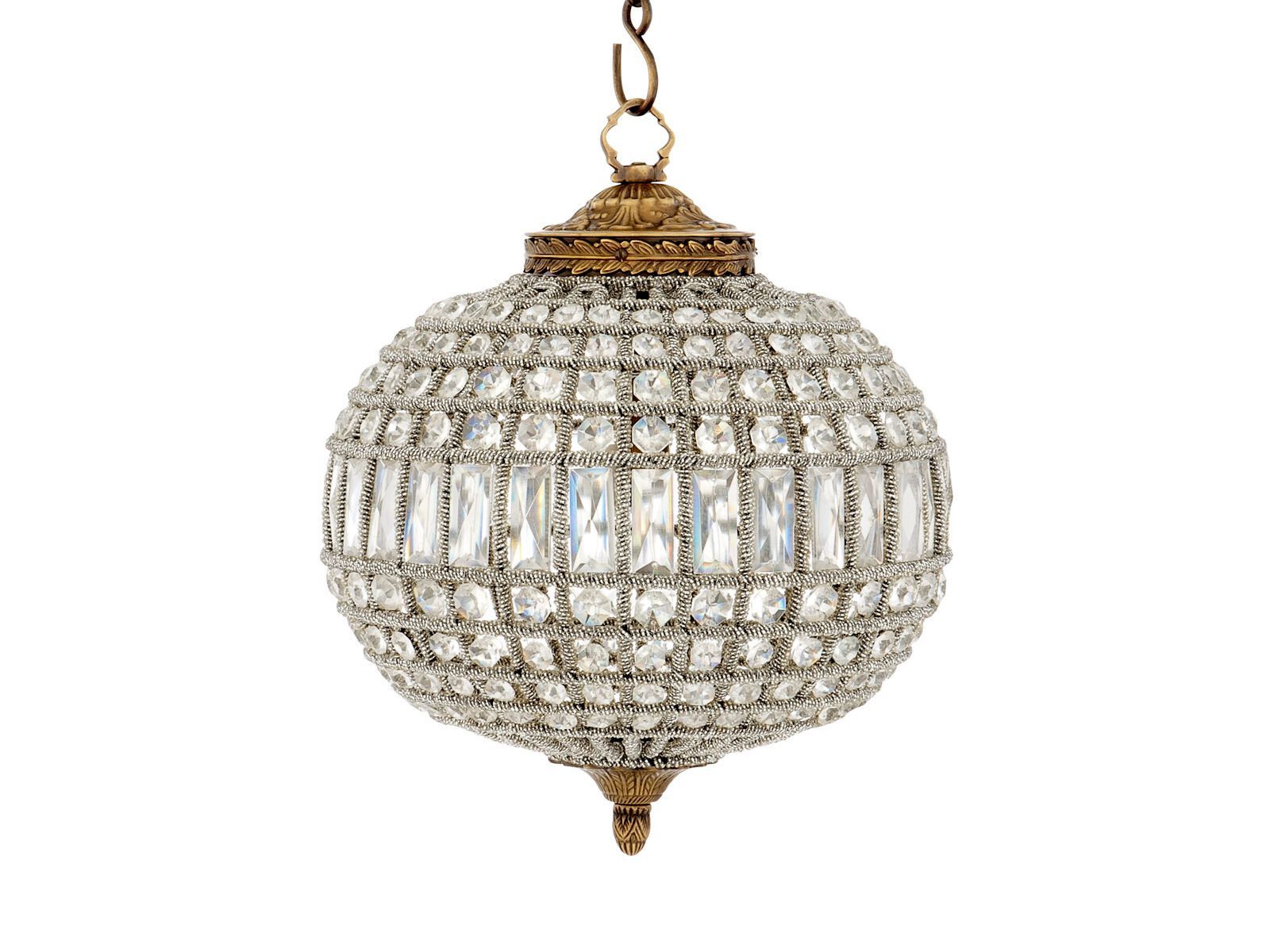 Кристалл и латунь подвесной светильник Eichholtz KASBAH OVAL S ARCH-00153300