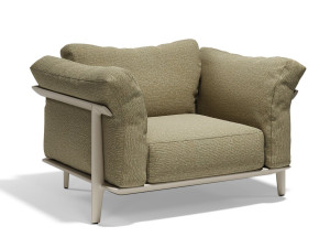 Тканевое садовое кресло с подлокотниками