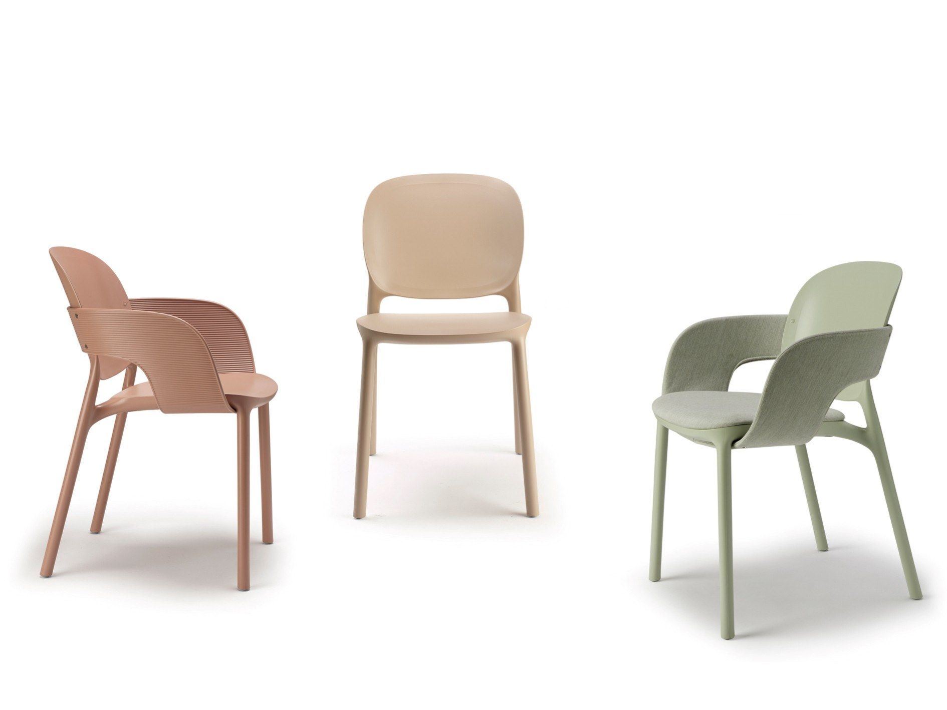 Тканевый стул с подлокотниками и встроенной подушкой S-CAB Hug ARCH-00072922 - Вид №6