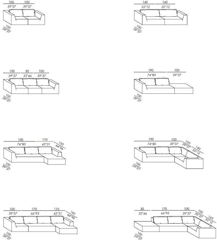 Meridiani Секционный диван со съемным чехлом из ткани Louis sun-id-1374913 - Вид №3
