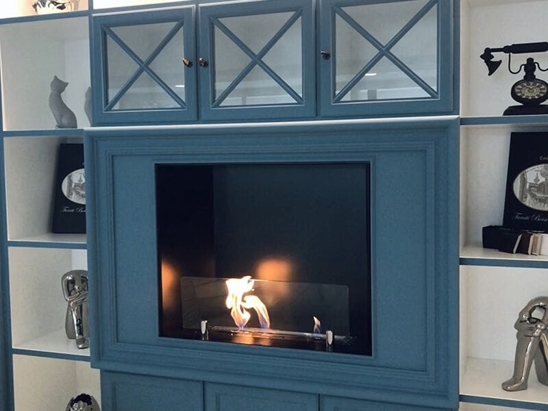 Угловой встроенный камин на биоэтаноле bioKamino Bkanova ARCH-00100117 - Вид №2