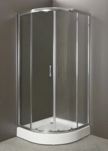 Душевая кабина без задних стенок BelBagno UNO-GL-R-2-80-P-Cr-TR