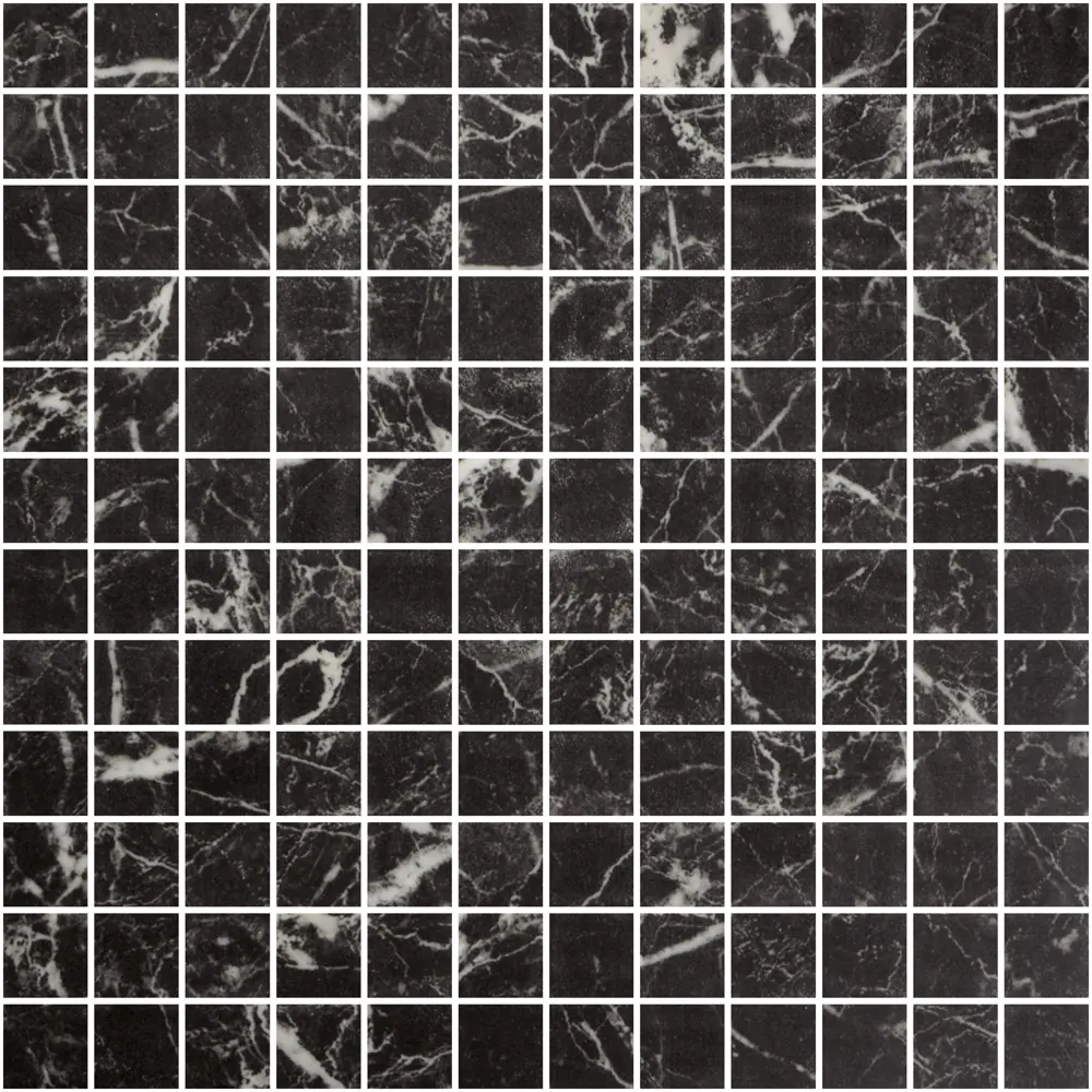 Мозаика Marble Nero Marq Antislip стекломасса 31.1x4.9 см цвет черный Santreyd Мозаика Onix STLM-2091944 - Вид №2