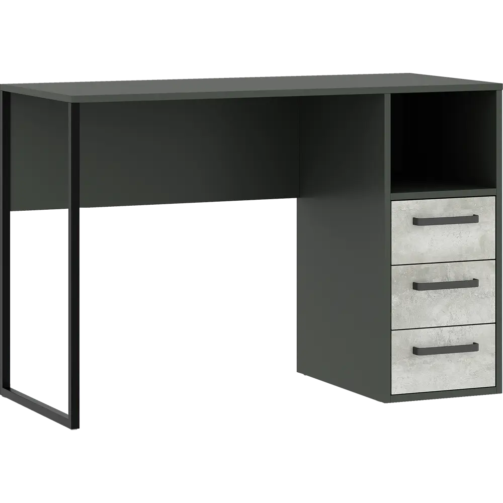 Стол письменный 110x75x50 см ЛДСП цвет графит/цемент Santreyd STLM-2078636 - Вид №1