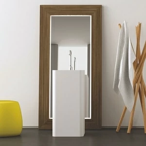 Moma Design Зеркало настенное/напольное с подсветкой 2000х700 Mirr Wood отделка дуб