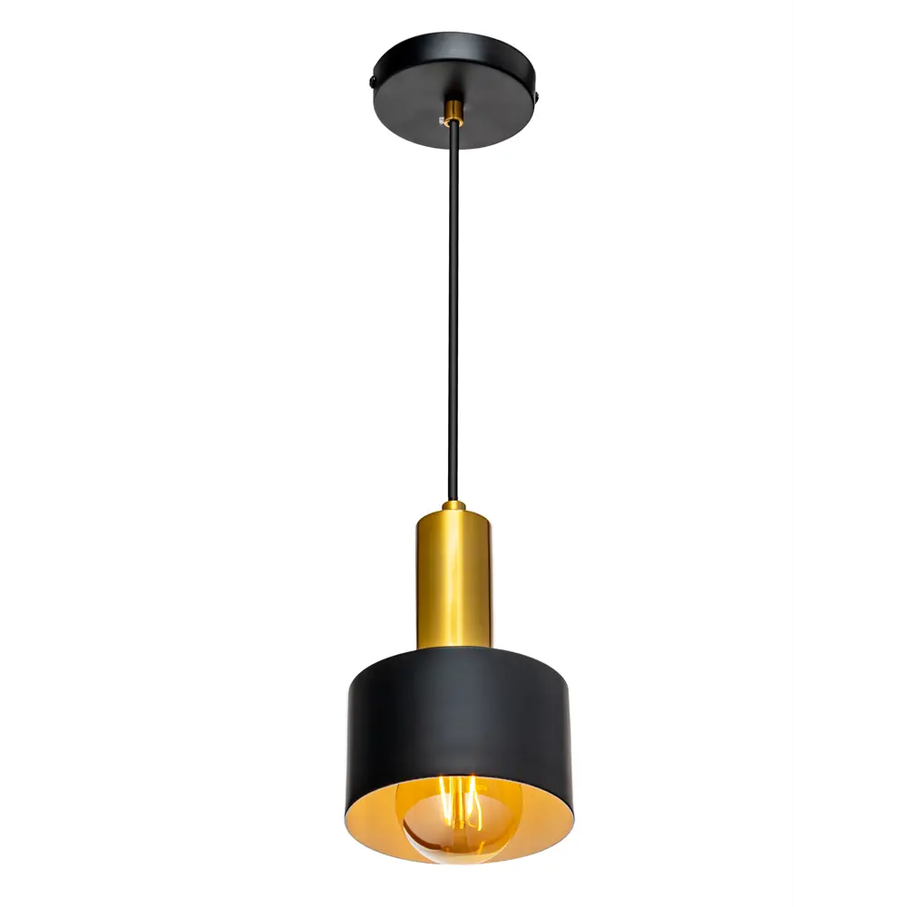 Светильник подвесной Mons, 1 лампа, 5 м², цвет чёрный LAMPLANDIA STLM-2185489 - Вид №4