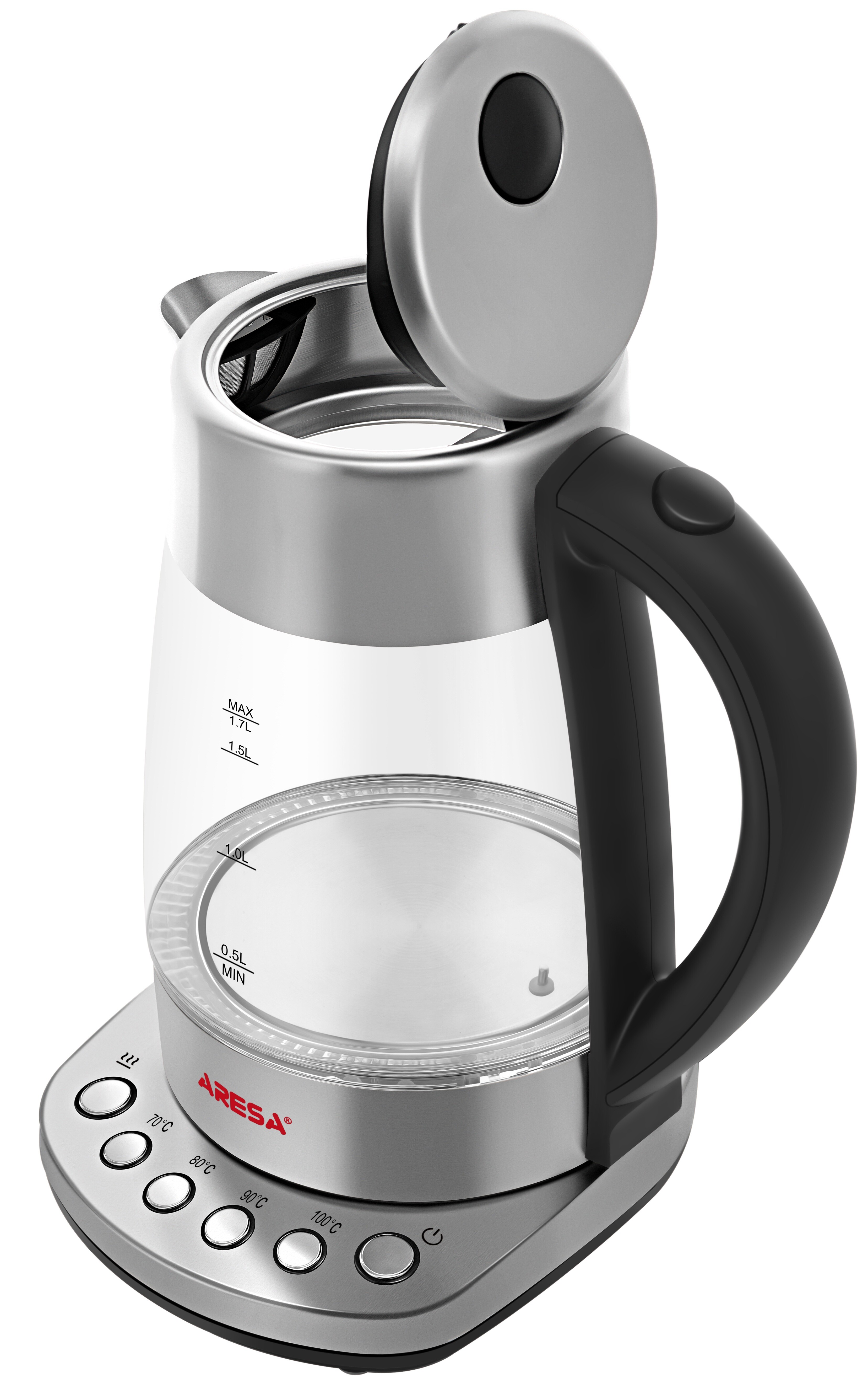 5300805 Электрочайник Aresa AR-3460 серебристый STDN-0138214 - Вид №2