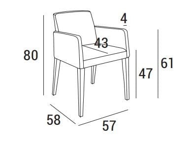 Тканевое кресло Domingo Salotti BIBIANA ARCH-00116887 - Вид №5