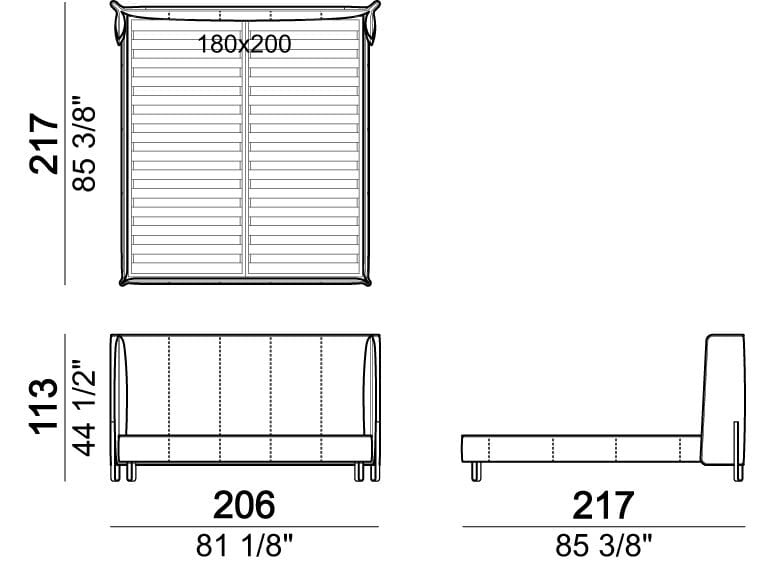 Двуспальная кровать с мягким изголовьем Arketipo BIG NIGHT ARCH-00083815 - Вид №10