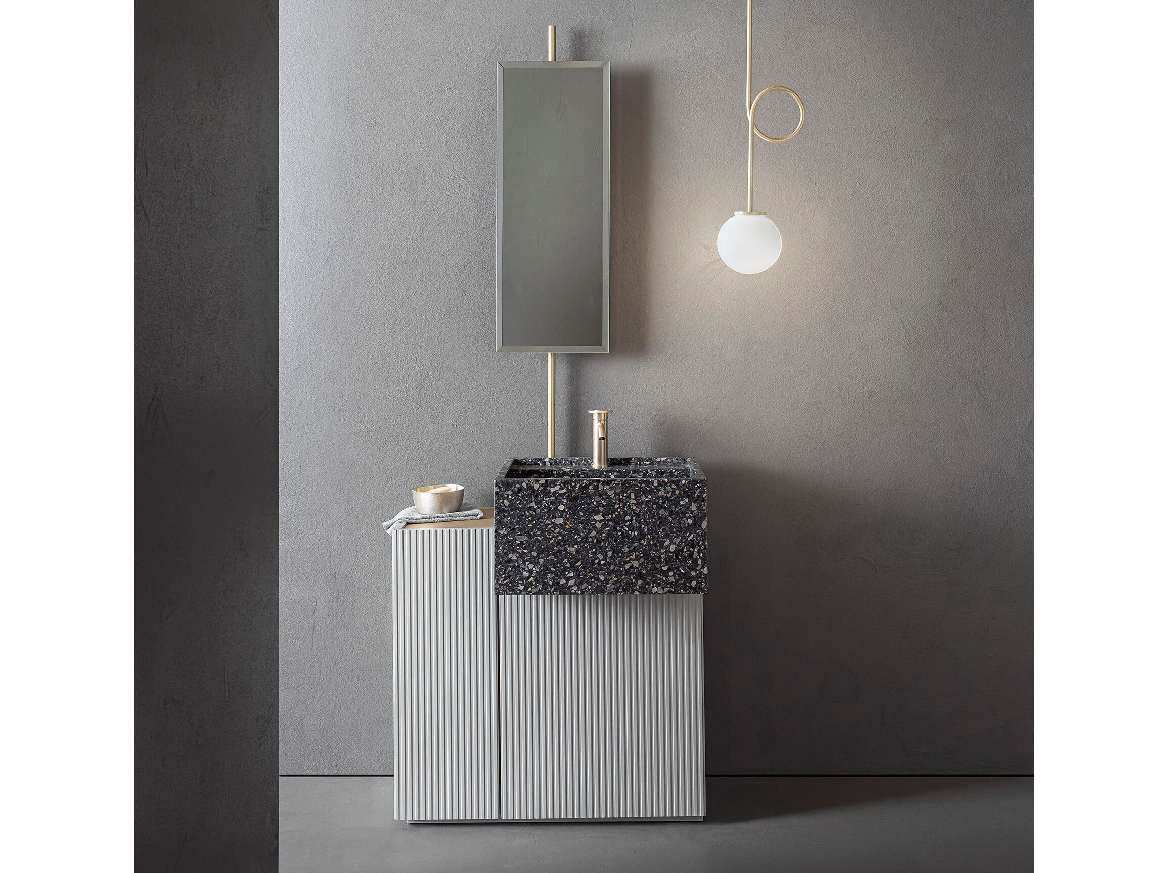 Состав ванной комнаты с раковиной, лампой и колонной Pirovano Пилар ARCH-00124696 - Вид №1