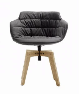 MDF Italia Мягкое кресло на козелке с подлокотниками Flow