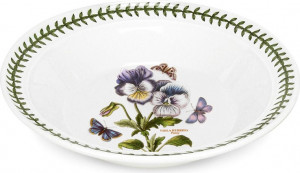 10654534 Portmeirion Набор тарелок суповых Portmeirion Ботанический сад.Анютины глазки 20см, фарфор, 4шт Фарфор